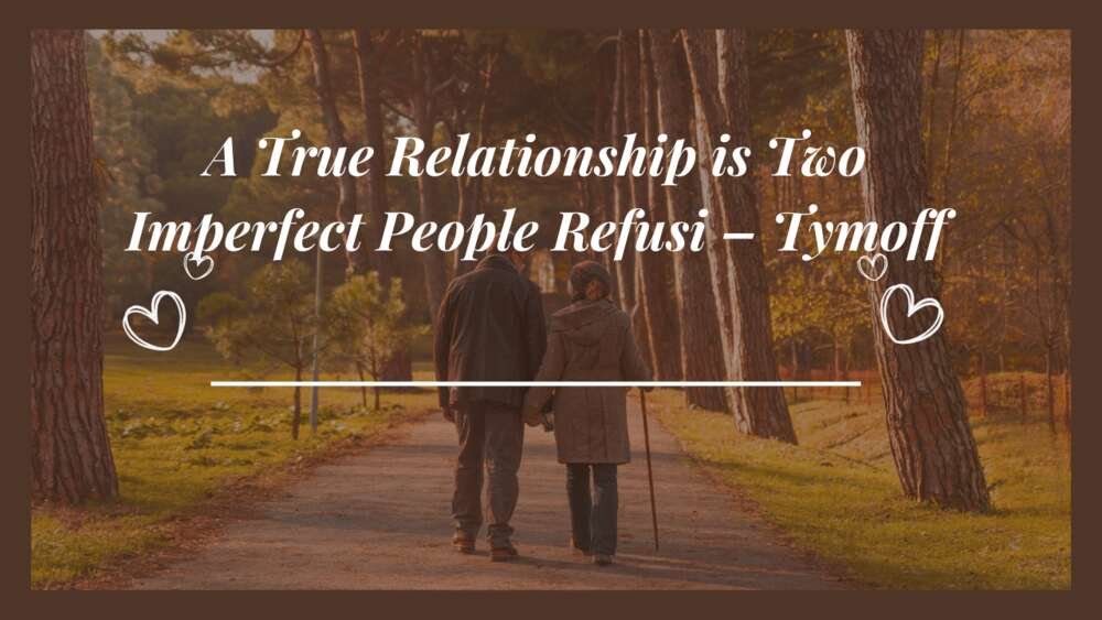 A True Relationship Is Two Imperfect People Refusing to Give Up – Tymoff